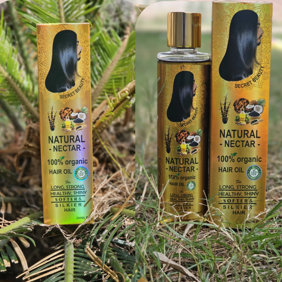 Natural Nectar Hair Growth Oil  | Best Organic Cold-Pressed Oil for Hair Growth & Thickness