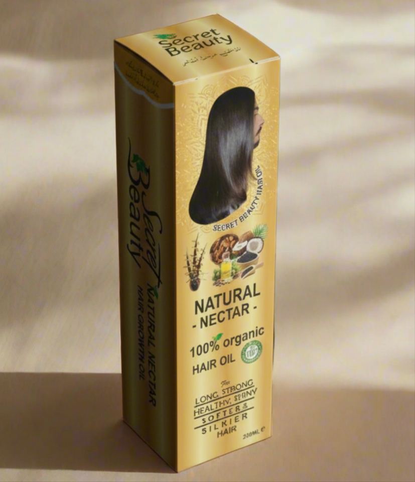 Natural Nectar Hair Growth Oil  | Best Organic Cold-Pressed Oil for Hair Growth & Thickness