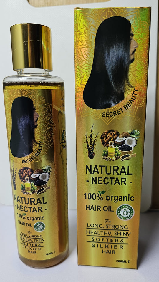 Natural Nectar Hair Growth Oil  | Best Organic Cold-Pressed Oil for Hair Growth & Thickness