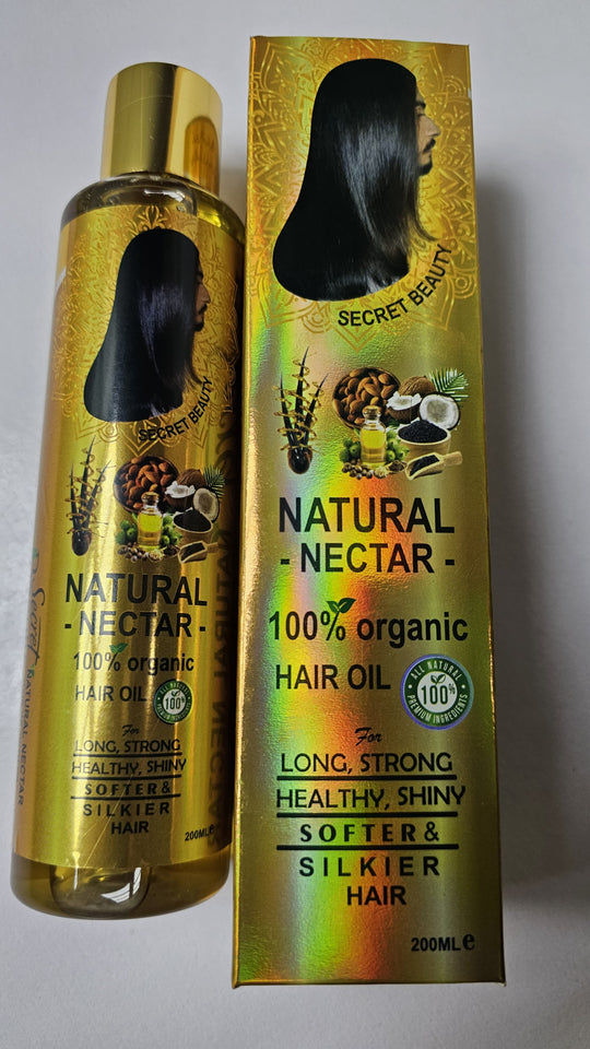Natural Nectar Hair Growth Oil  | Best Organic Cold-Pressed Oil for Hair Growth & Thickness